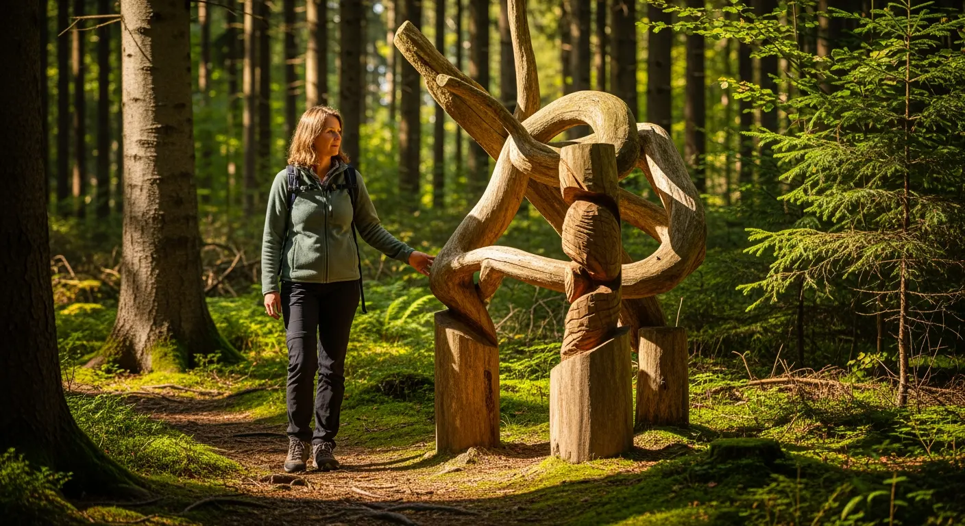 Skulpturenpfade und Waldwege: Wo Kunst auf unberührte Natur trifft