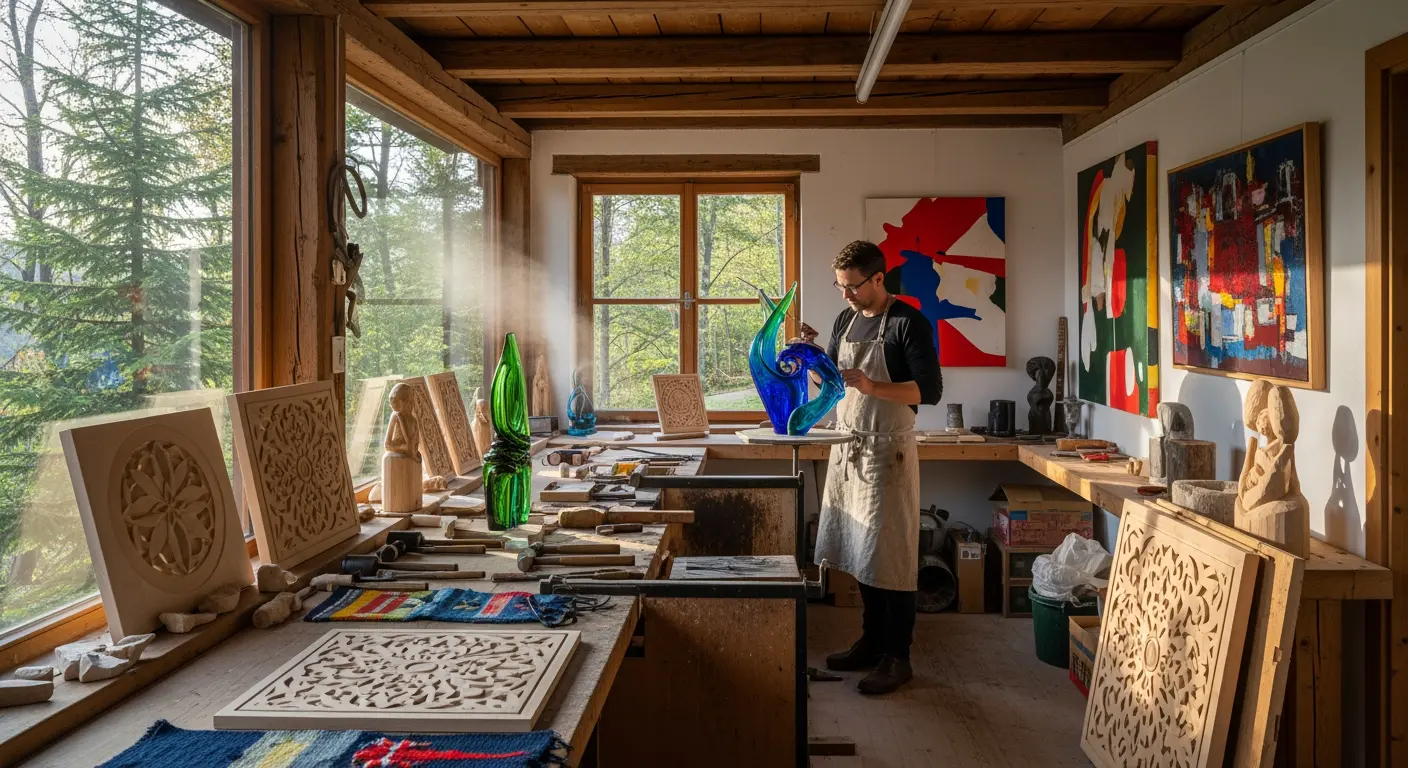 Versteckte Künstlerateliers: Wo Tradition und Moderne im Bayerwald verschmelzen