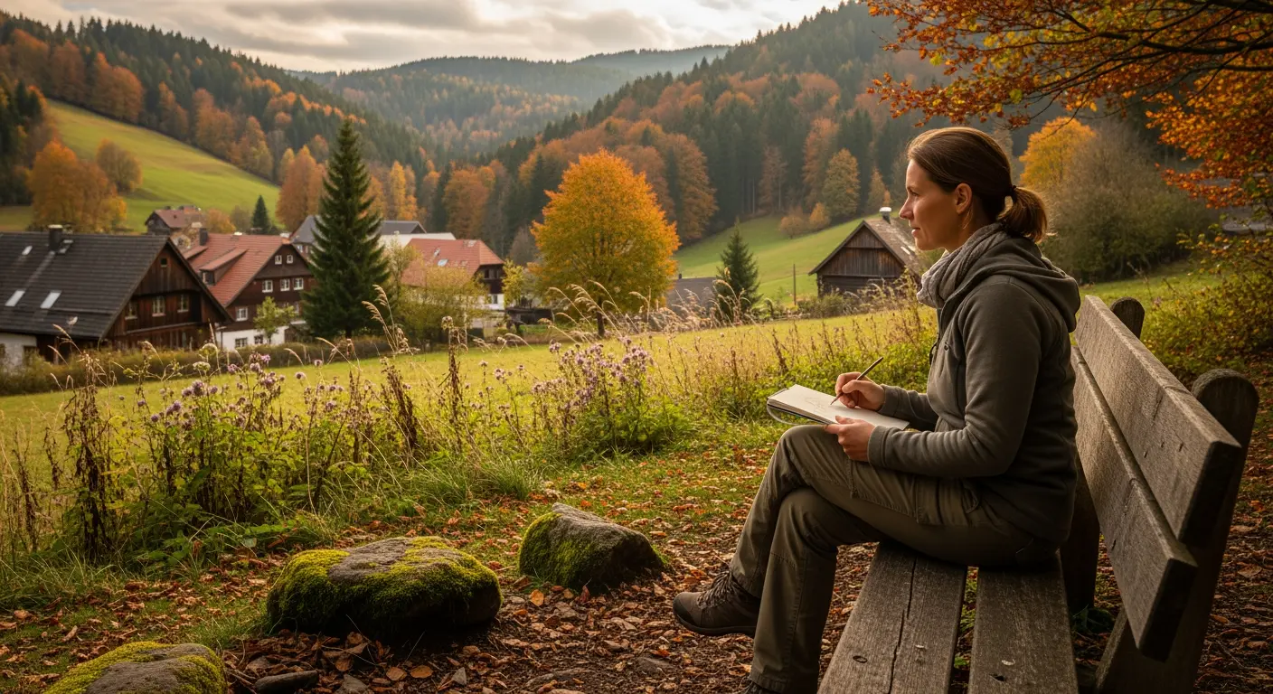 Farben der Stille: Kreativität durch Naturbeobachtung im Bergdorf entfalten